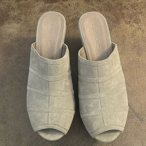 Women’s chocolate blu wedges